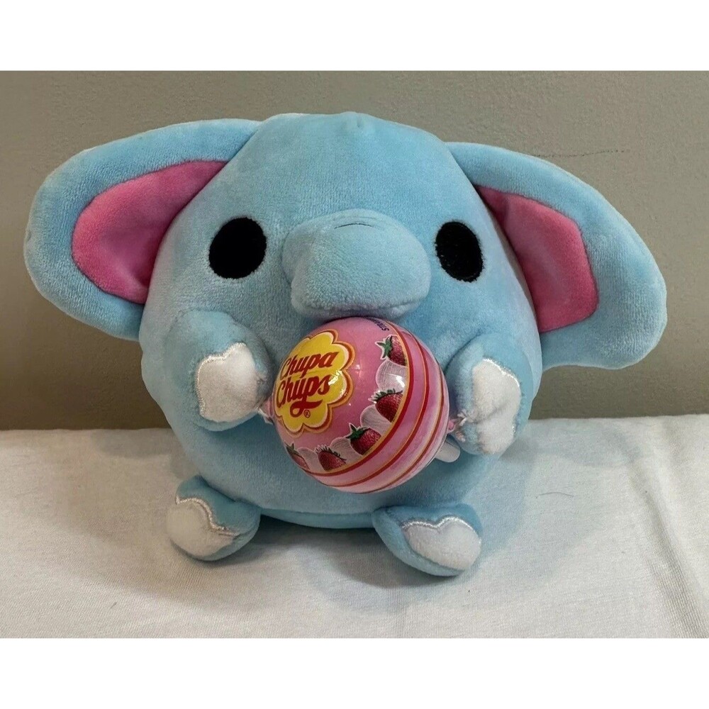 ZURU SNACKLES LOTTIE Elephant CHUPA CHUPS  5" PLUSH DOLL SOFT Sucker